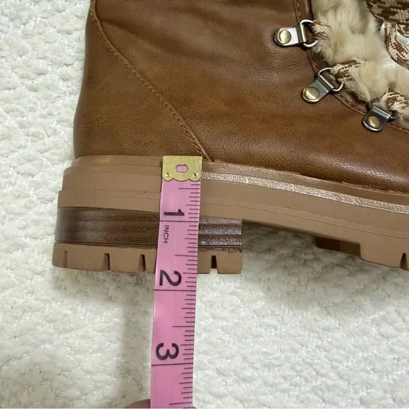 Circus by Sam Edelman Gretchen Shearling Hiker Boots Women’s Size 7 NWOB - Picture 12 of 14